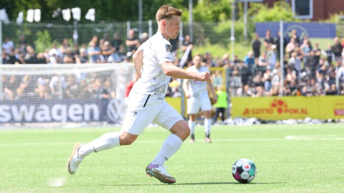 Für Jean-Lucas Gerken und den TSV Sasel wartet in der 4. Runde ein echtes Brett: der ETSV ist zu Gast. (Archivfoto: Lobeca/Rohlfs)