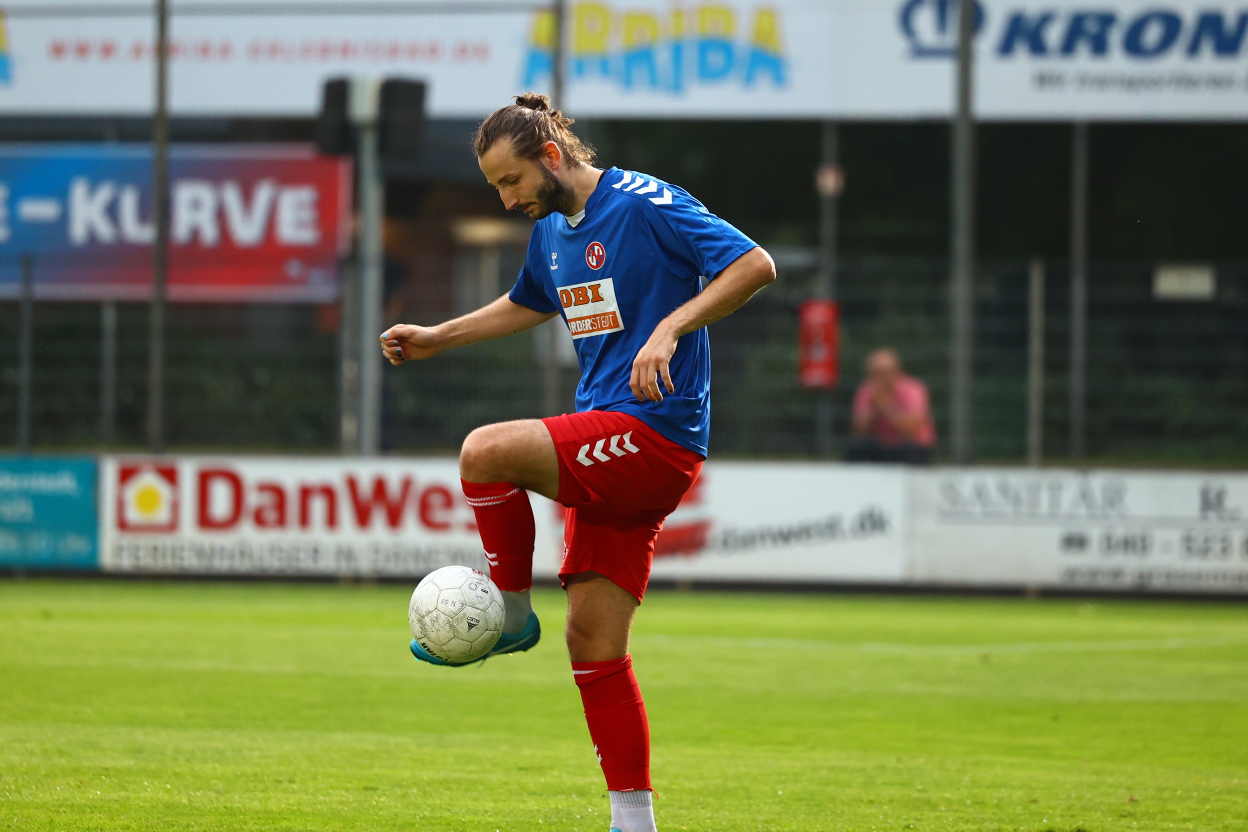 Philipp Koch war für Eintracht Norderstedt der entscheidende Mann beim FC Süderelbe. (Foto: Lobeca/Homburg)