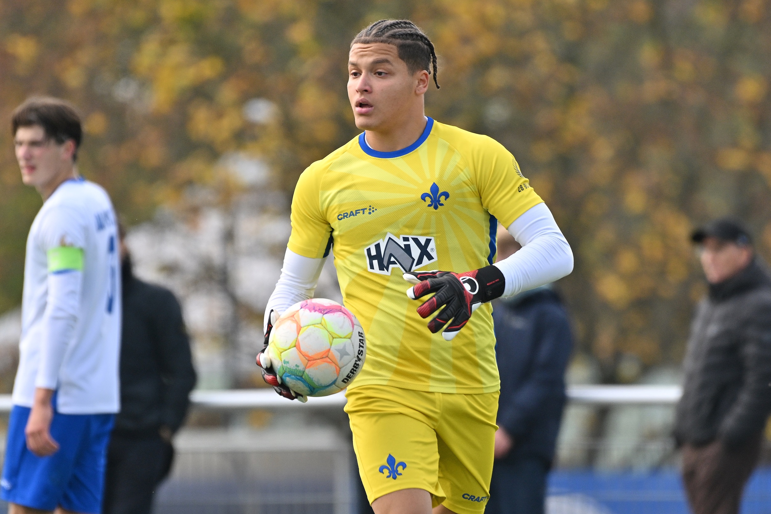 Max Wendt, hier noch im Trikot der U19 von Darmstadt 98, zeigt am Reinmüller gute Leistungen. (Archivfoto: Lobeca/Wolf)