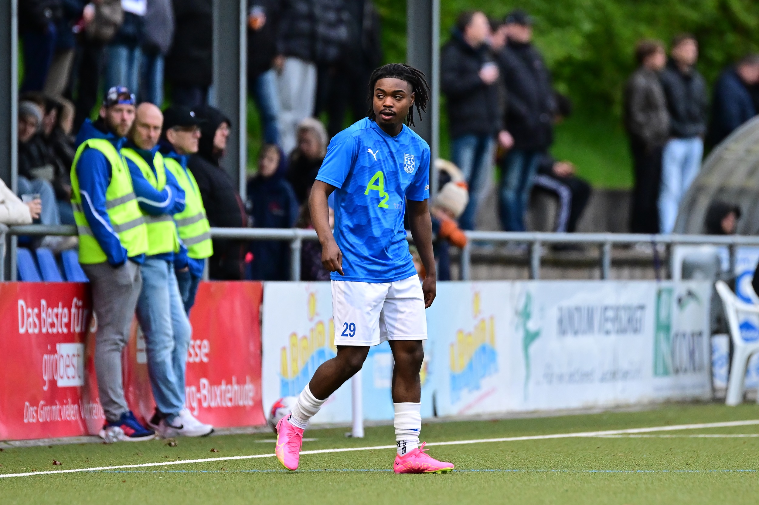 Doppelpack: Davis Boateng war maßgeblich am Sieg des FC Süderelbe beteiligt. (Archivfoto: Lobeca/Schlikis)